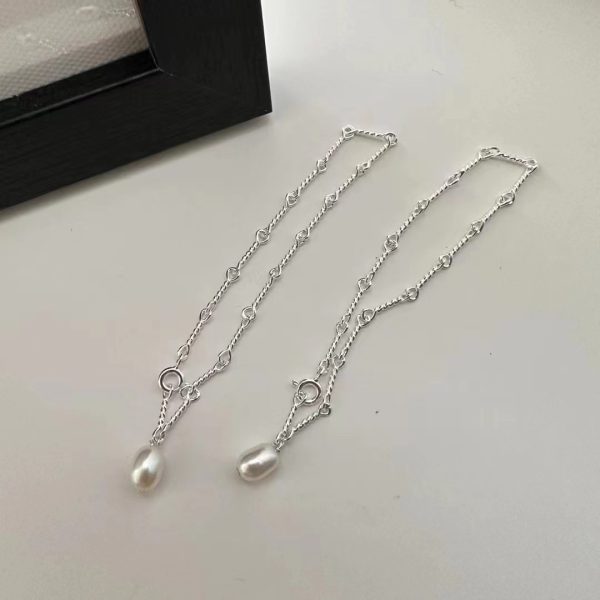 Wholesale 925 Sterling Silver Handmade Pearl Bracelet - Image 3