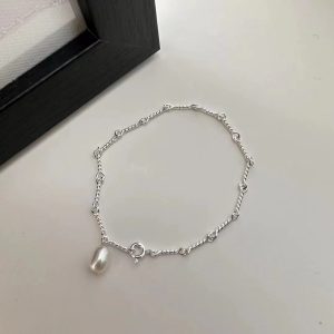 Wholesale 925 Sterling Silver Handmade Pearl Bracelet