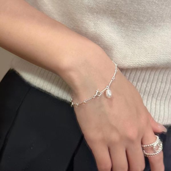 Wholesale 925 Sterling Silver Handmade Pearl Bracelet - Image 7