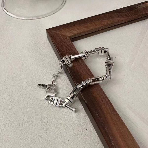 Wholesale 925 Sterling Silver Chunky Heavy Bracelet - Image 3