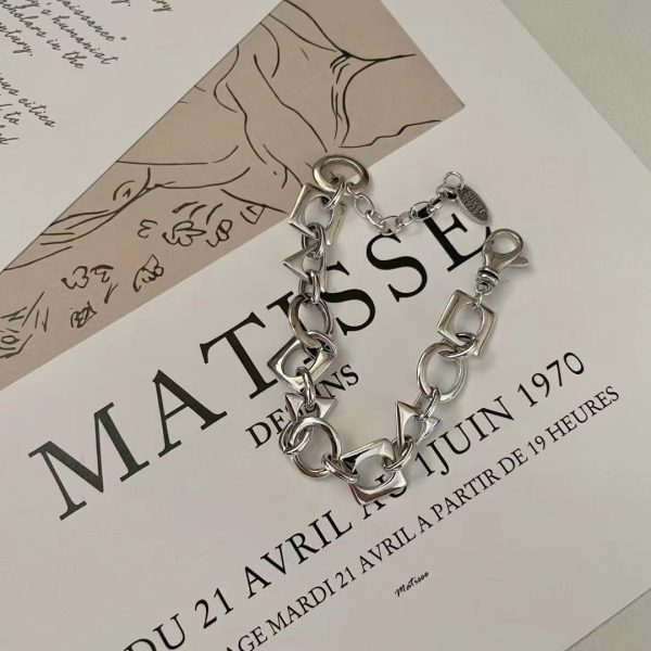 Wholesale 925 Sterling Silver Geometric Bracelet - Image 3
