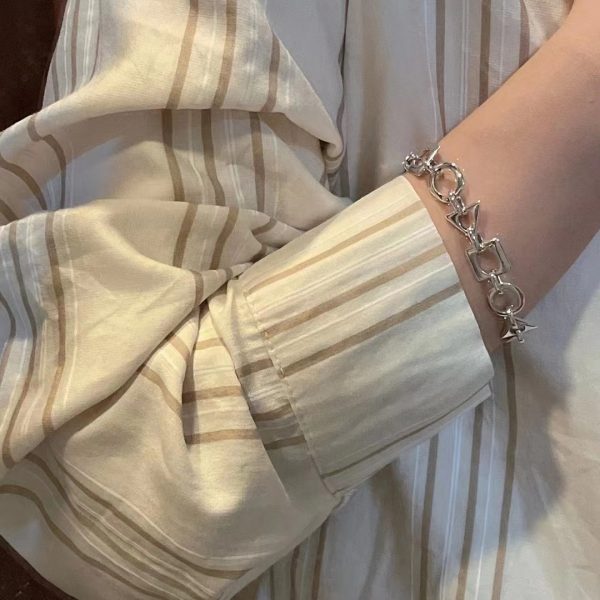 Wholesale 925 Sterling Silver Geometric Bracelet - Image 6