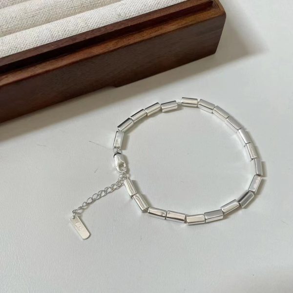 Wholesale 925 Sterling SilverTrendy Pipe Bracelet