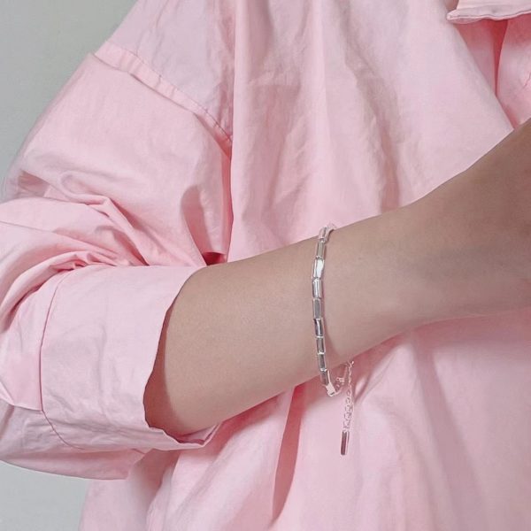 Wholesale 925 Sterling SilverTrendy Pipe Bracelet - Image 6