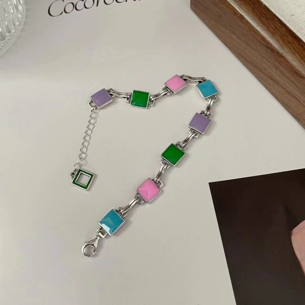 Wholesale 925 Sterling Silver Colorful Enamel Bracelet - Image 3