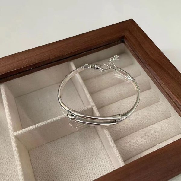 Wholesale 925 Sterling Silver Heavy Adjustable Bangle - Image 3