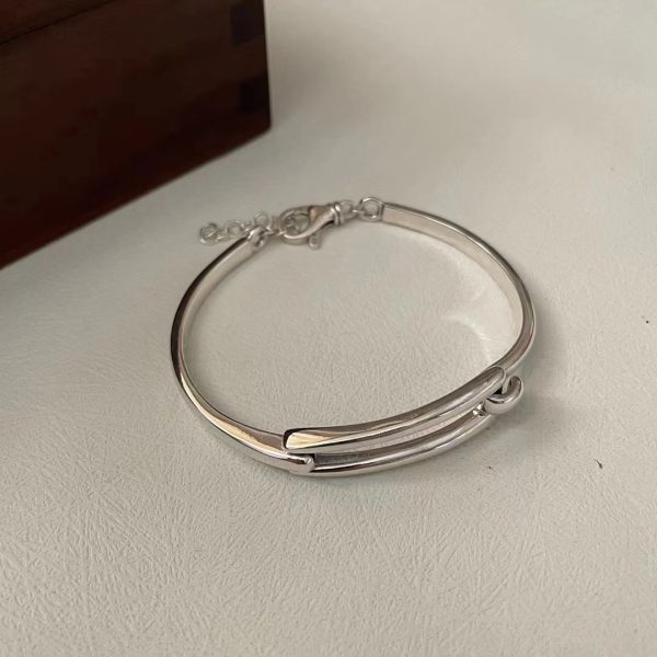 Wholesale 925 Sterling Silver Heavy Adjustable Bangle