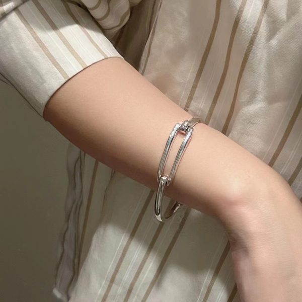 Wholesale 925 Sterling Silver Heavy Adjustable Bangle - Image 4