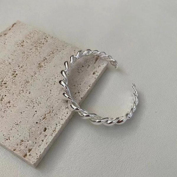 Wholesale 925 Sterling Silver Croissant Bangle - Image 2