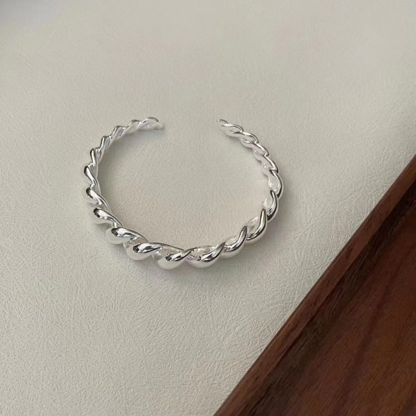 Wholesale 925 Sterling Silver Croissant Bangle - Image 3