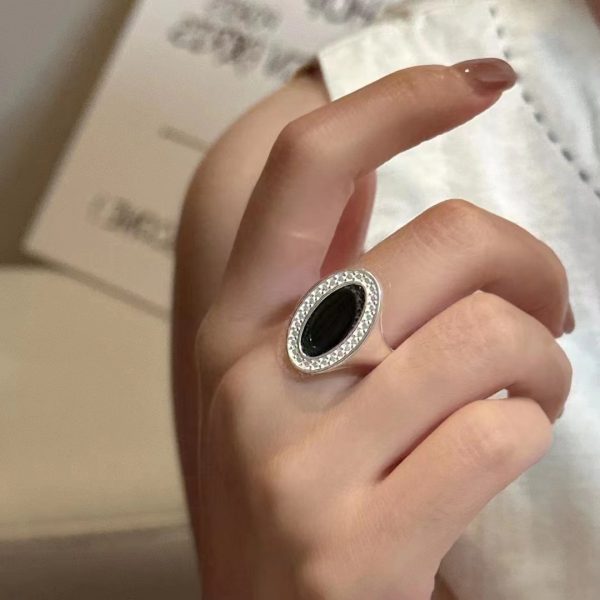 Wholesale 925 Sterling Silver Oval Seal Ring - Image 5