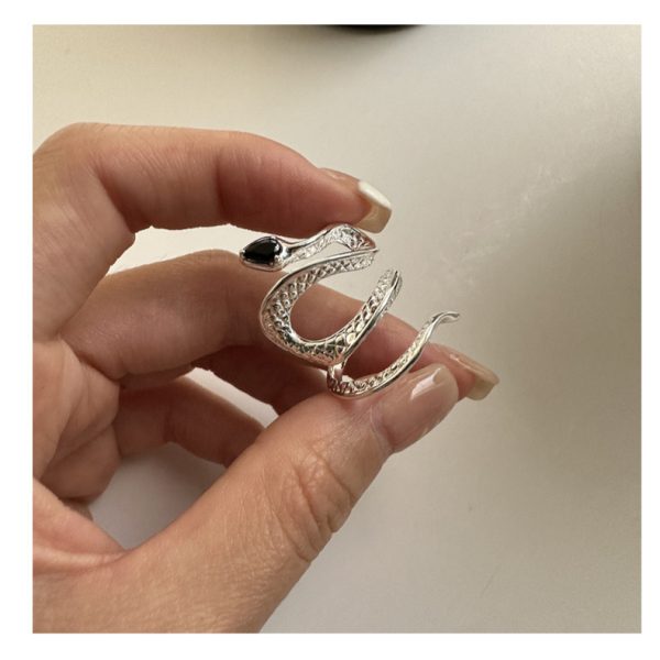 Wholesale 925 Sterling Silver Zircon Snake Ring - Image 3