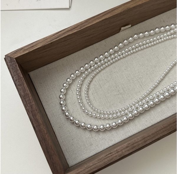 Wholesale 925 Sterling Silver White Pearl Necklace - Image 2
