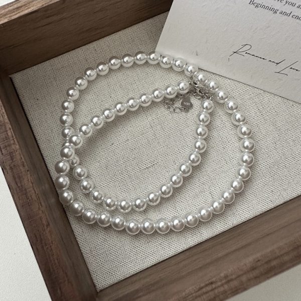 Wholesale 925 Sterling Silver White Pearl Necklace - Image 3
