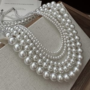 Wholesale 925 Sterling Silver White Pearl Necklace