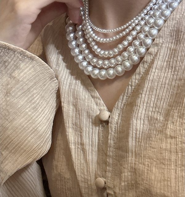 Wholesale 925 Sterling Silver White Pearl Necklace - Image 6