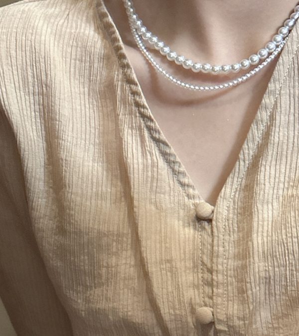 Wholesale 925 Sterling Silver White Pearl Necklace - Image 7