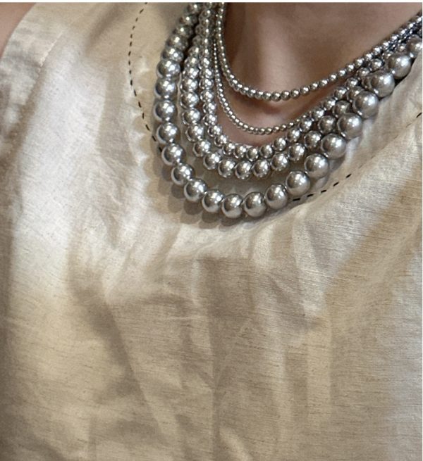Wholesale 925 Sterling Silver Grey Pearl Necklace - Image 5