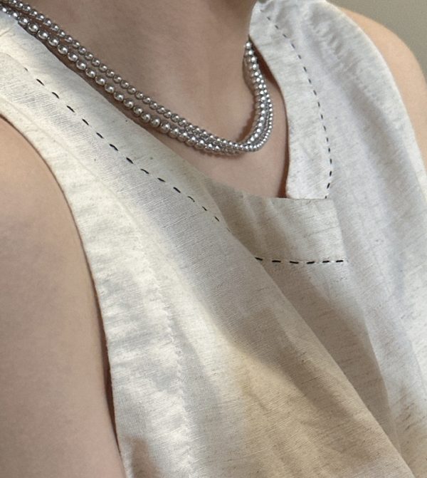 Wholesale 925 Sterling Silver Grey Pearl Necklace - Image 4