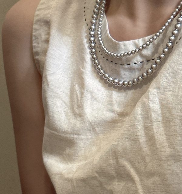Wholesale 925 Sterling Silver Grey Pearl Necklace - Image 6