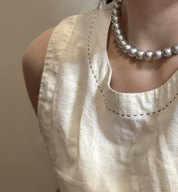 Wholesale 925 Sterling Silver Grey Pearl Necklace - Image 7