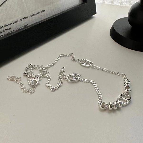 Wholesale 925 Sterling Silver Pig Nose Fashion Necklace - Image 3