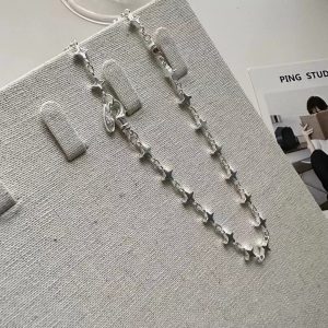Wholesale 925 Sterling Silver Full of Stars Necklace