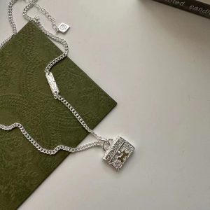 Wholesale 925 Sterling Silver Tang Grass Bag Necklace