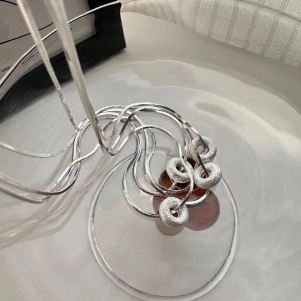 Wholesale 925 Sterling Silver Donut Necklace - Image 2