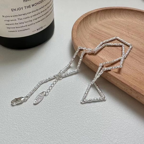 Wholesale 925 Sterling Silver Textured Bamboo Necklace ＆ Bracelet - Image 2
