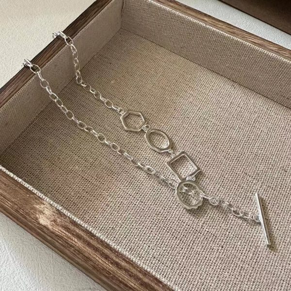 Wholesale 925 Sterling Silver Geometric OT necklace - Image 2