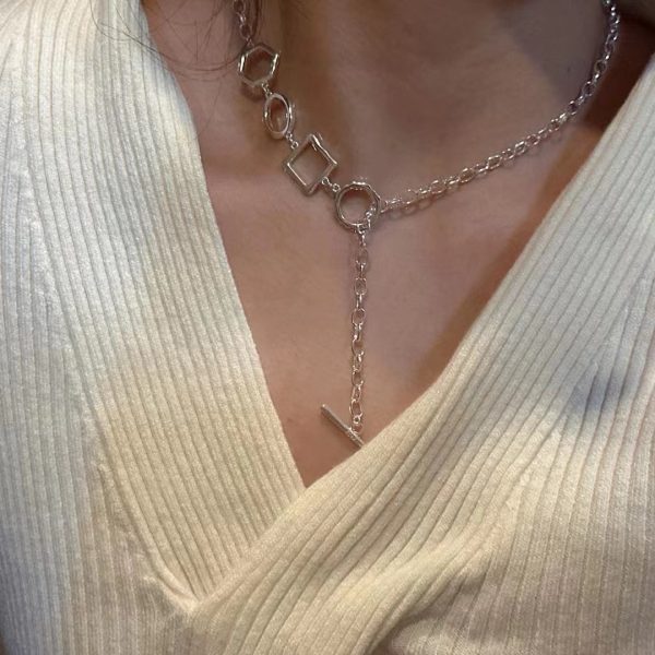 Wholesale 925 Sterling Silver Geometric OT necklace - Image 5