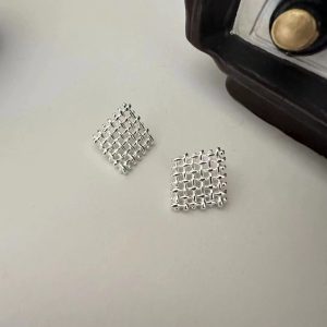 Wholesale 925 Sterling Silver Lace & Gauze Earrings