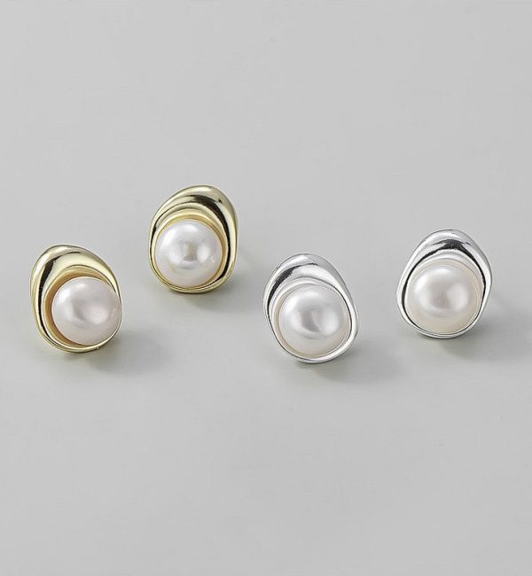 Wholesale 925 Sterling Silver Pearl Earrings - Image 2