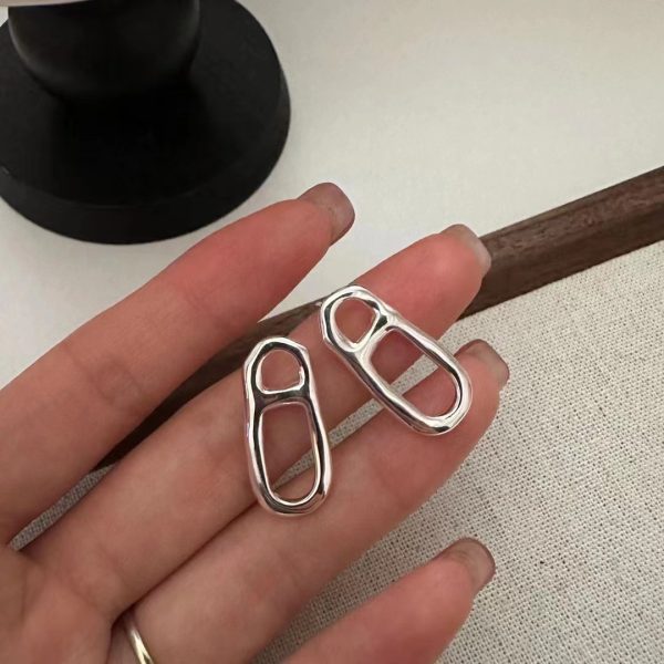 Wholesale 925 Sterling Silver Irregular Earrings - Image 3