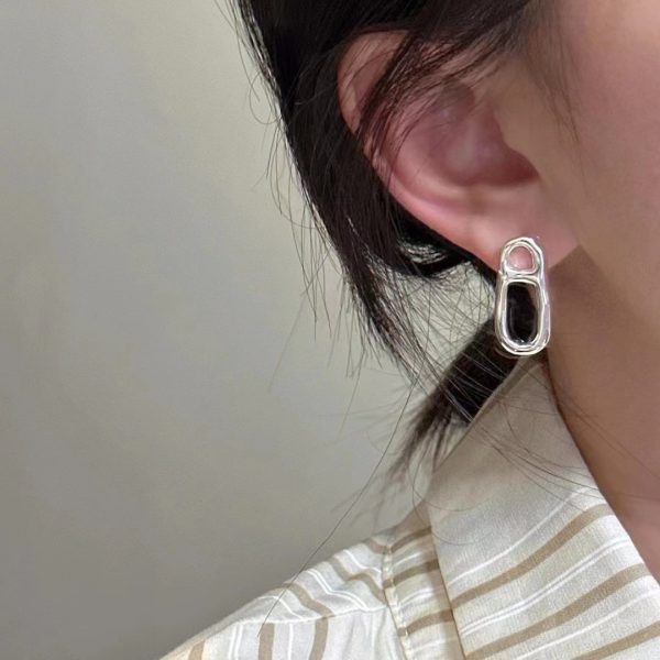 Wholesale 925 Sterling Silver Irregular Earrings - Image 5