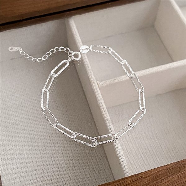 Wholesale 925 Sterling Silver Shiny Chain Bracelet - Image 4