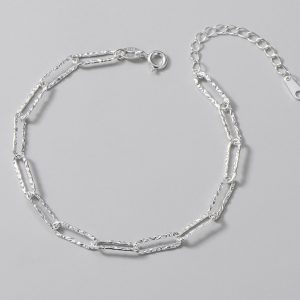Wholesale 925 Sterling Silver Shiny Chain Bracelet
