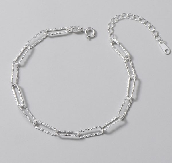 Wholesale 925 Sterling Silver Shiny Chain Bracelet