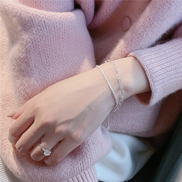 Wholesale 925 Sterling Silver Shiny Chain Bracelet - Image 6