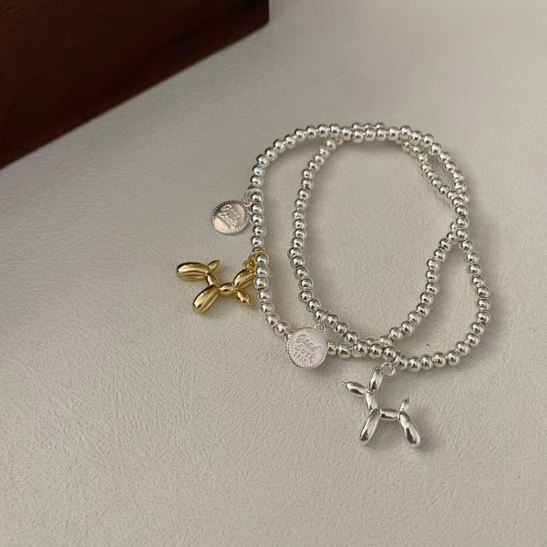 Wholesale 925 Sterling Silver Balloon Dog Bracelet