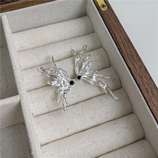 Wholesale 925 Sterling Silver Ecological Butterfly Earrings - Image 3