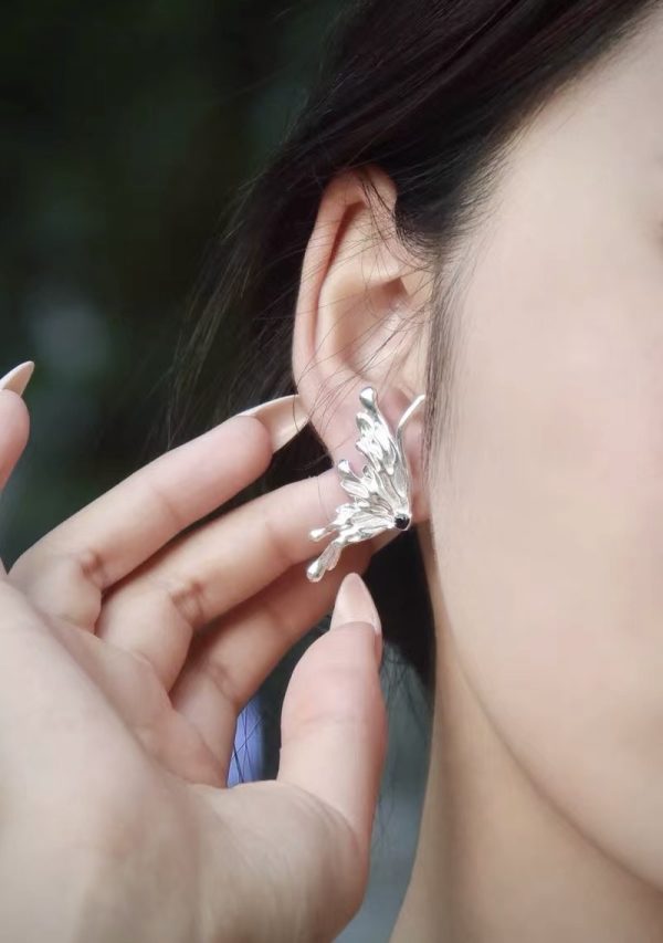 Wholesale 925 Sterling Silver Ecological Butterfly Earrings - Image 6