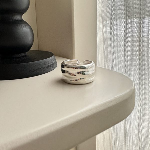 Wholesale 925 Sterling Silver Wide Wave Bangle & Ring - Image 3
