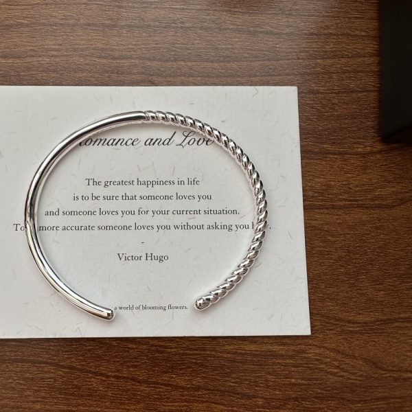 Wholesale 925 Sterling Silver Twist Bangle - Image 2