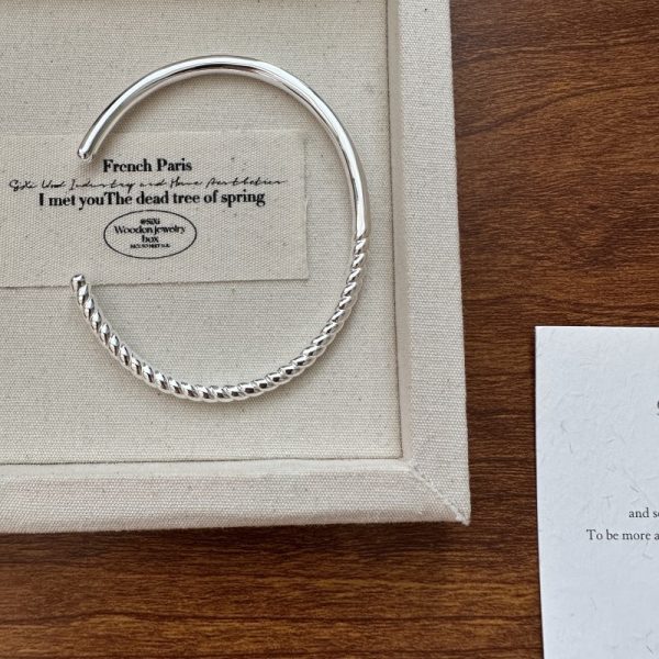 Wholesale 925 Sterling Silver Twist Bangle - Image 3