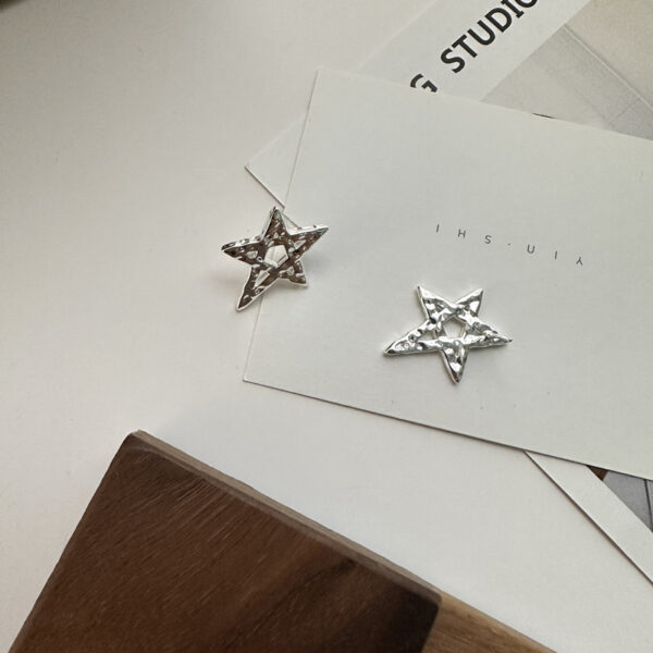 Wholesale 925 Sterling Silver Pentagram Earrings - Image 2