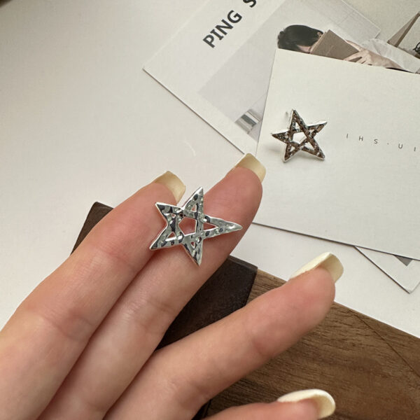 Wholesale 925 Sterling Silver Pentagram Earrings - Image 3