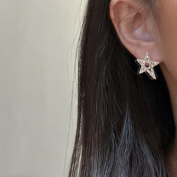 Wholesale 925 Sterling Silver Pentagram Earrings - Image 4