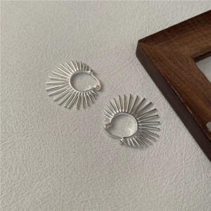 Wholesale 925 Sterling Silver Scalloped Earrings